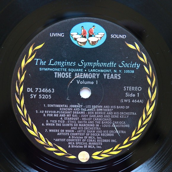 Those Memory Years Vol. 1 - Longines Symphonette Society TMY I-C 12" Vinyl LP - Picture 3 of 10